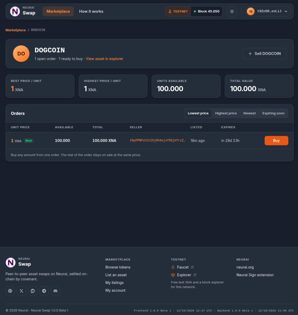 neuraiproject's tweet photo. 🔥  More Testnet Updates: Covenants
To test Neurai’s new capabilities, we have updated the Covenants responsible for working with the Neurai SWAP. 

⚡️Neurai Swap
Neurai’s SWAP is a simple example that demonstrates the capabilities of Neurai’s covenants, since transactions are 100% onchain. Typically, DEXs rely on a trusted third party for certain operations, but here the SWAP simply manages what’s already on the chain.

This enables a variety of actions, such as the example we’ve created of selling tokens without intermediaries, as well as the management of advanced smart contracts in a UTXO system like Neurai.

  ⚡️How does it work?
To test it on our network, you currently need to have the Chrome or Firefox addon installed to interact with the SWAP for buying or selling. 

⚡️Neurai Android Wallet
We’ve made a small update to our Android wallet to link NeuraiConnect with the browser addon, allowing you to sign asset purchases or sales directly from your phone.

We’ll soon add the ability to complete the entire transaction from you phone .

⚡️Testing Neurai Swap
There are currently several tokens available for purchase to test the system, and you can buy and sell them. To obtain Testnet coins, here is the link to the faucet on the website itself.

☀️ Conclusion
This is just a small portion of Neurai Positronic's full potential. Advanced smart contracts, PQ addresses, privacy pools, private messaging, IoT device control, and more, we'll be revealing these features over the next few days.

 🌐Neurai Swap:  https://t.co/GF31LSSf1r

#Neurai #XNA neurai:native #SWAP #DEX #IoT