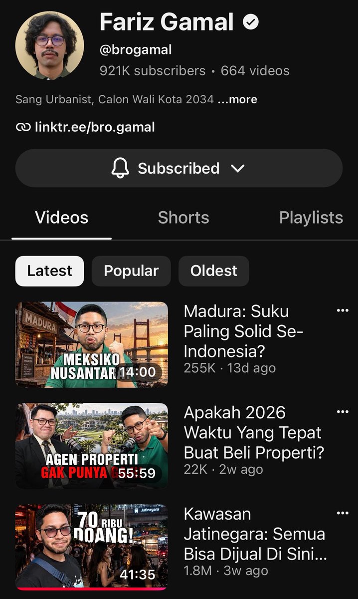 bluerock38's tweet photo. aku mau kasih rekomen tontonanku:
(Jazirah Ilmu) bahas sejarah peradaban semua agama, 
(SB30Health) ini baguss banget tentang kesehatan dijelasinnya perinci sma Dr. Hans, 
(Fariz Gamal) ini mix semua berkaitan di Indonesia/luar dia bahas, 
(Joe HaTTab) jalan2 GRATIS🤣😂😂 https://t.co/dJINaBxYIe