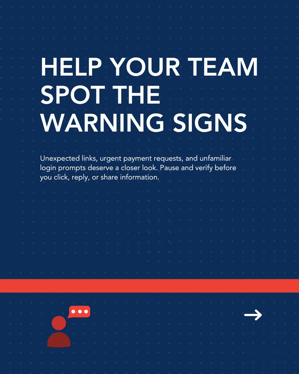 CMITBothell's tweet photo. Cybersecurity Awareness Month is a good time for businesses to review the everyday habits that help protect their people, systems, and data. Cybersecurity is not only about technology. It also depends on employees knowing how to spot suspicious messages. https://t.co/GDBppKNw3g