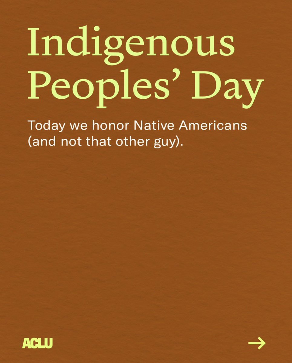 TruthsTable's tweet photo. Today is Indigenous Peoples’ Day, and we declare that this land is NOT our land. 
This land belongs to our First Nations neighbors who are still here. We are grateful for their resistance, resilience, and presence. We see you and we celebrate you! 

Happy Indigenous Peoples’ Day https://t.co/SBJxFUGHAk
