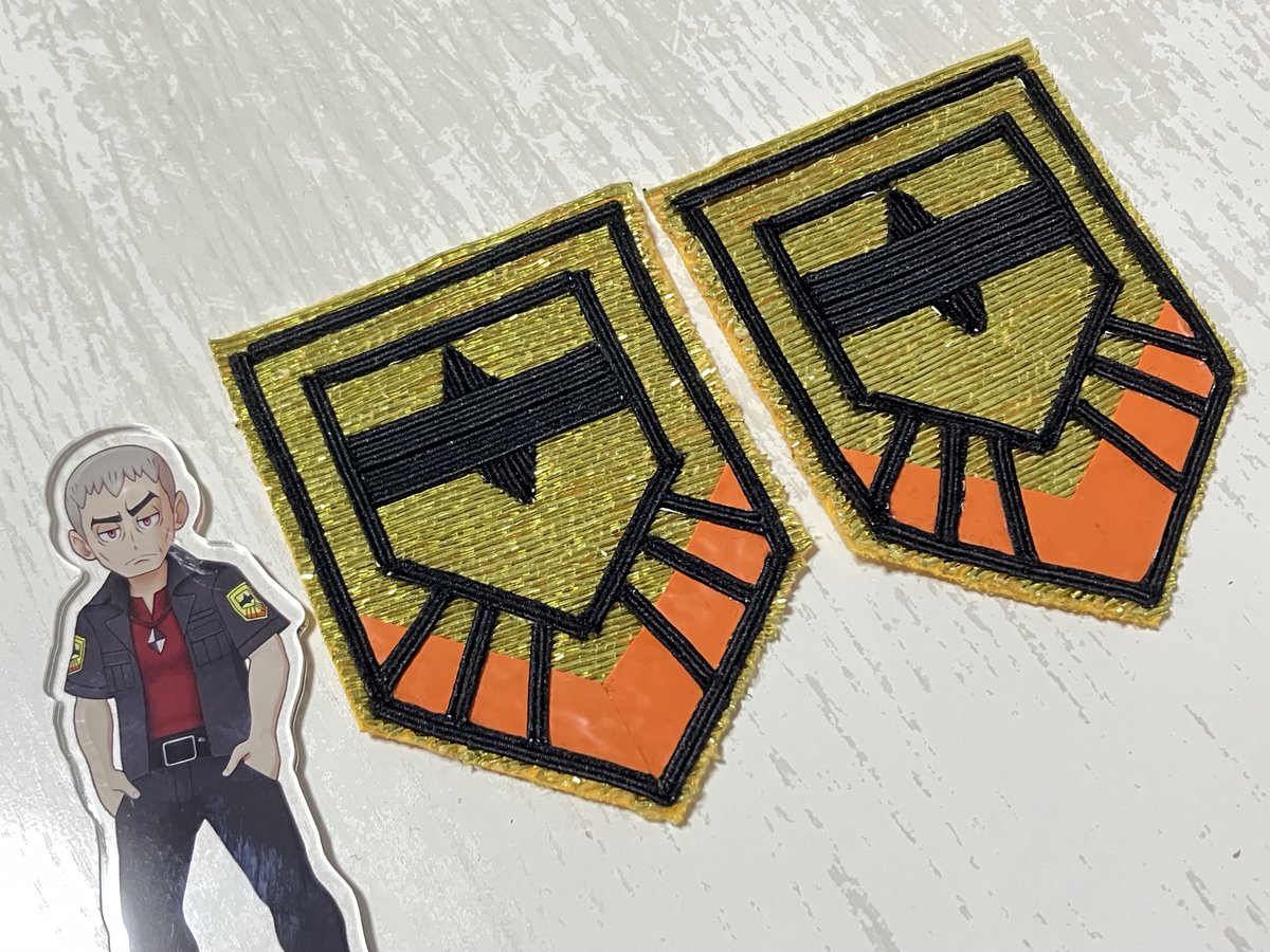 Sen_0305's tweet photo. ワッペンできた！

いい感じに刺繍風になったのでは？？ https://t.co/0r8jpQcYGM