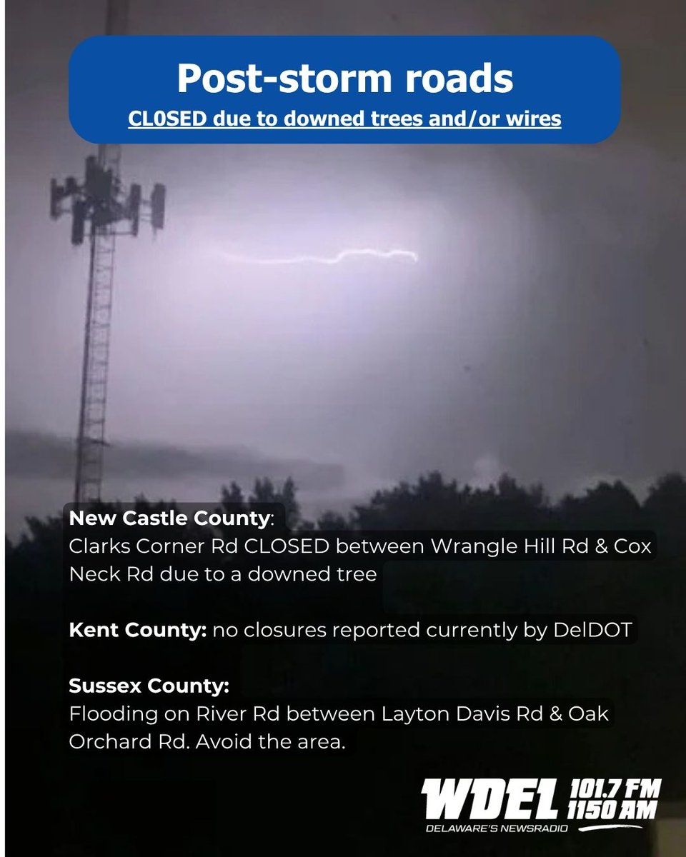 wdeltfx's tweet photo. How has #HurricaneIsaias impacted the First State?
#netde #wdeltrafficwatch #DETRAFFIC #DelawareTraffic
@DelDOTTraffic
@DelawareDOT https://t.co/KRvdwduXUZ