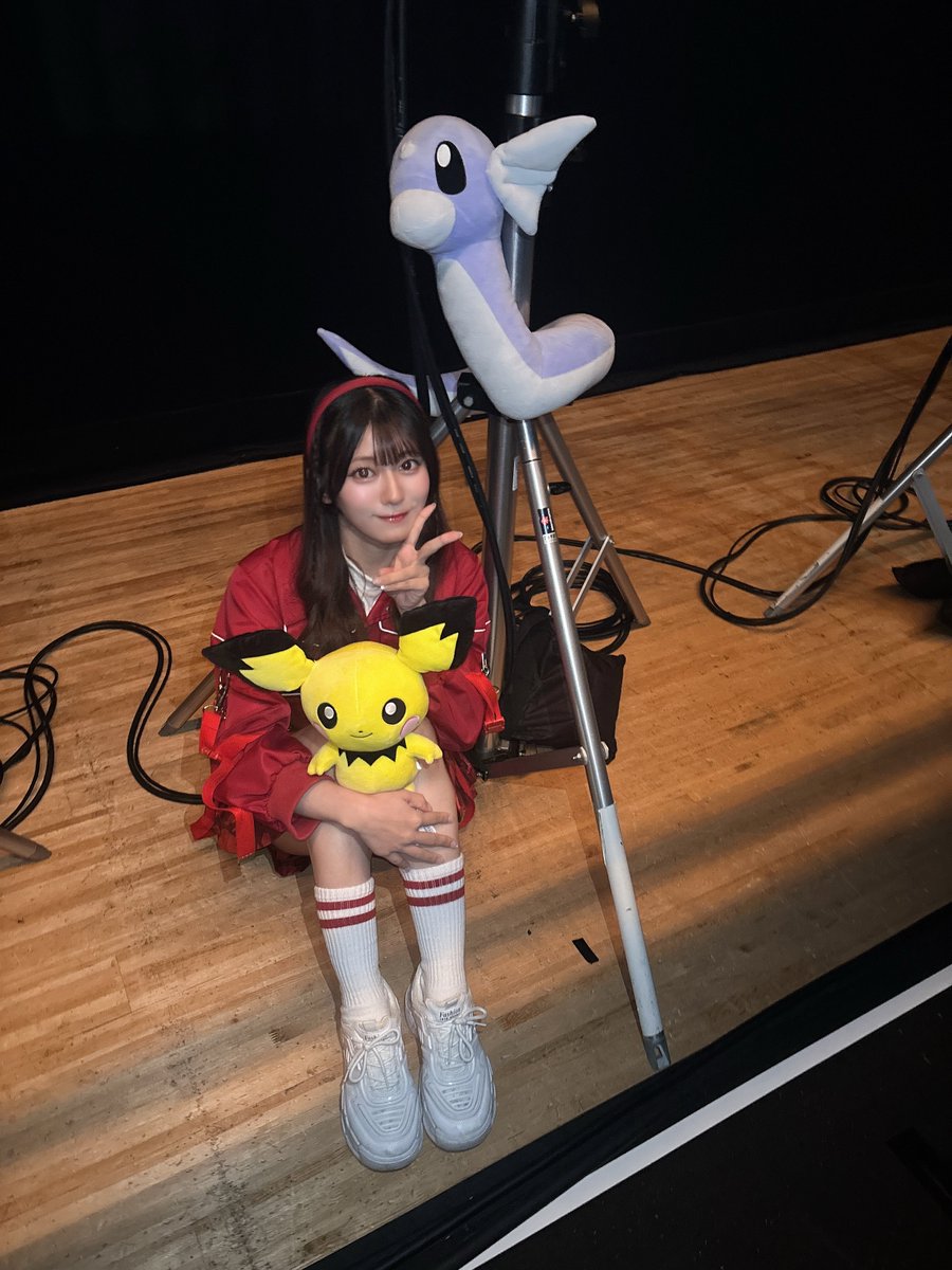 oshida_mitsuki's tweet photo. #ニアジョイ全国ツアー2026 in兵庫🫶🏻
ありがとうございました！！

緊張したー！！！！！
本日のみっちゃん、いかがだったでしょうか😳？

今日もピチューとミニリュウいた😳💓
 #ニアジョイ https://t.co/xfl8nj42Ho