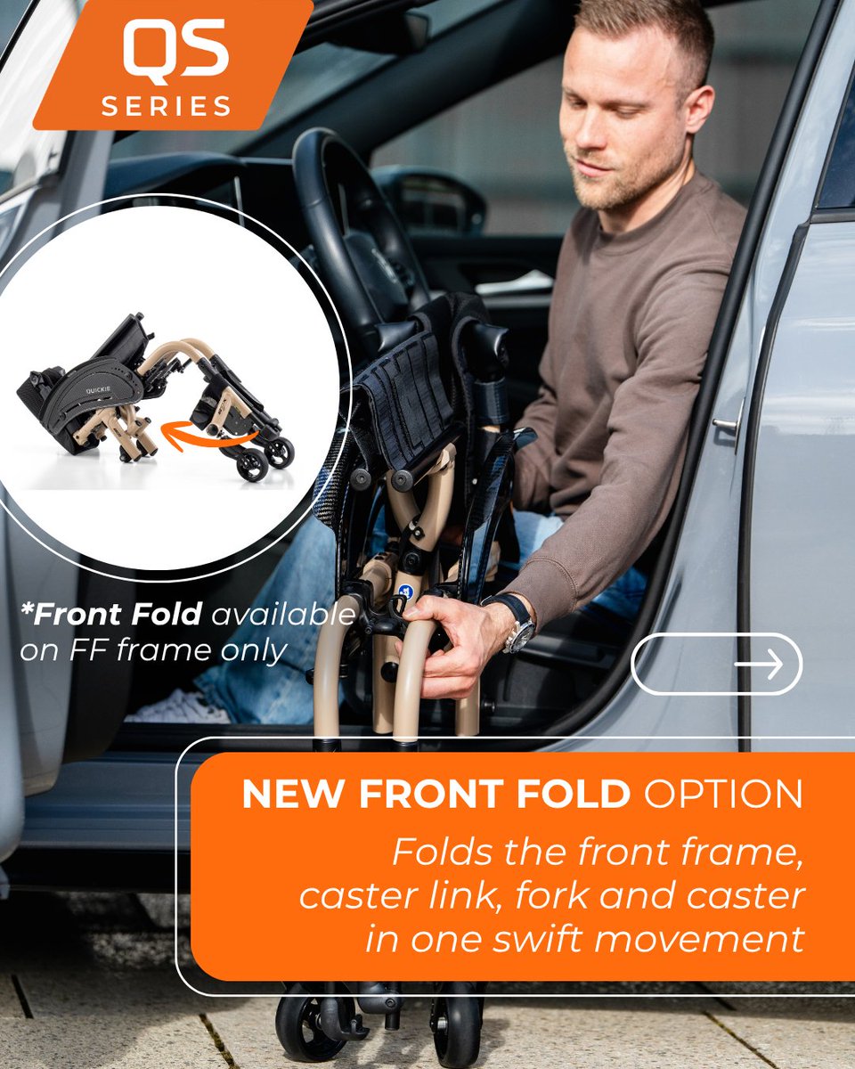 Quickiewheels's tweet photo. QUICKIE QS7 X – Fits where most others don’t!
https://t.co/FIISTR2VOF 

✔️ With FreeFold™, delivering a significantly reduced folding force and a smaller folding width.​ 
​
✔️The Front Fold option further reduces transport size by up to 45%. https://t.co/MQY4XJGGKV