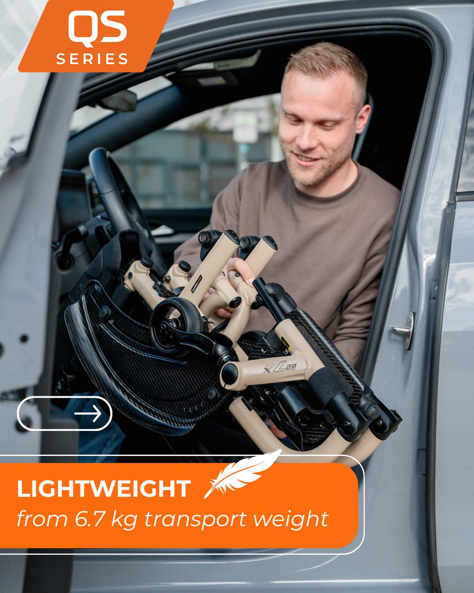 Quickiewheels's tweet photo. QUICKIE QS7 X – Fits where most others don’t!
https://t.co/FIISTR2VOF 

✔️ With FreeFold™, delivering a significantly reduced folding force and a smaller folding width.​ 
​
✔️The Front Fold option further reduces transport size by up to 45%. https://t.co/MQY4XJGGKV