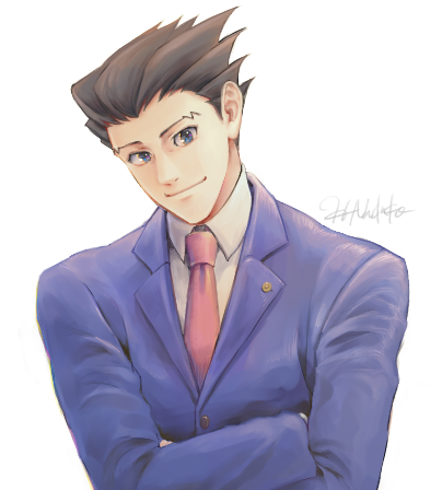 nadako_hanada's tweet photo. 逆裁の絵で気に入ってるやつです https://t.co/WvwIOIq8G0