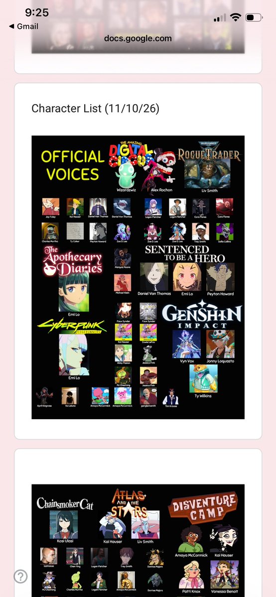ChibiReviews's tweet photo. Here's the English Voice Actors that are sending money to a Terrorist Organization "Hamas" that has killed children

There's even more than this too. This is not a good look for VAs right now that work on Anime https://t.co/uGQr6mTusc