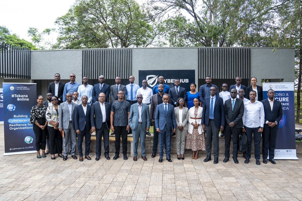 Cybersec_Rwanda's tweet photo. In this digital age, ensuring secure financial transactions is a necessity.

We were privileged to be joined by @CentralBankRw, CEOs and other industry leaders from across Rwanda’s financial ecosystem to discuss ensuring cyber resilience is the foundation of digital transactions. 

#TekanaOnline
#BeCyberSmart