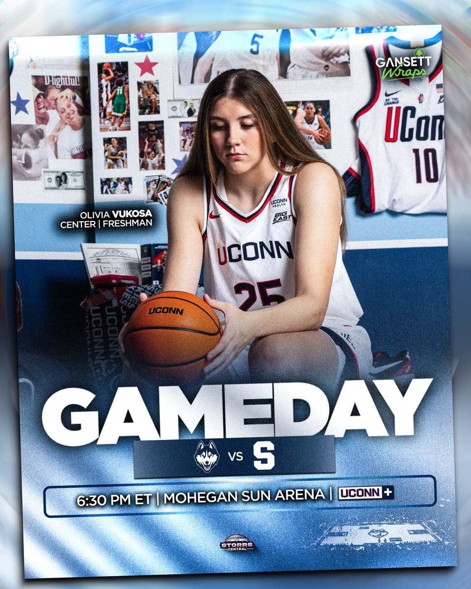 StorrsCentral's tweet photo. THE HUSKIES ARE BACK 🗣️ #UConnWBB  
🆚 Syracuse (EXH) 
📍 Mohegan Sun Arena  
⏰ 6:30 PM EST
 📺 NBC Sports Boston/UConn+  

#BleedBlue https://t.co/iG9PeeBJlz