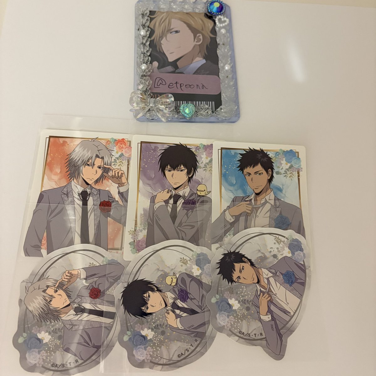 etpeona's tweet photo. 交換 譲渡 家庭教師ヒットマンREBORN! リボーン damask 特典 ステッカー クリアカード ぺたコレクション ぺたコレ
譲▶︎*雲雀 *獄寺 骸 山本 フラン *スクアーロ *ベルフェゴール 綱吉 
求▶︎*ディーノ XANXUS 記載額
→ツリーへ https://t.co/B8dRsR8ufC
