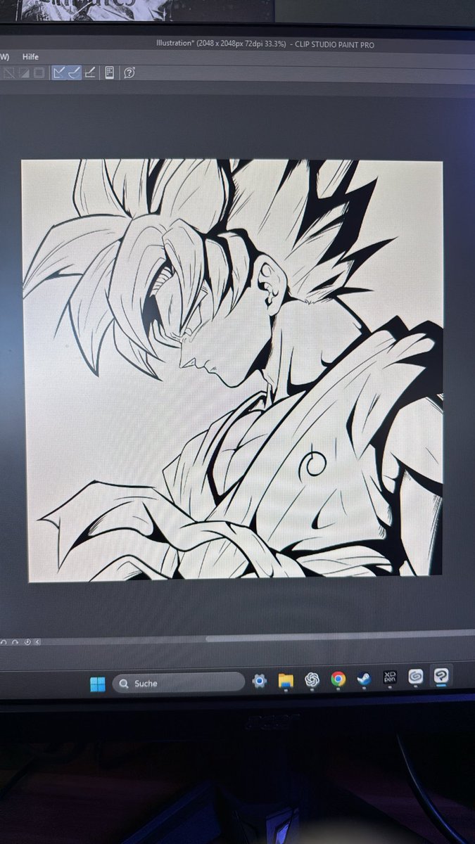 TheFirstEmir's tweet photo. Blue Goku in progress… https://t.co/lRqelUPnCq
