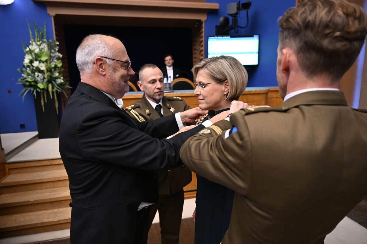 YlleMadise's tweet photo. Today I took my oath of office before @Riigikogu, with a deep sense of responsibility &amp; humbleness. Together, we shape Estonia’s future. Thank you for your kind wishes, and thank you, President @AlarKaris. https://t.co/PhExuhE0SM