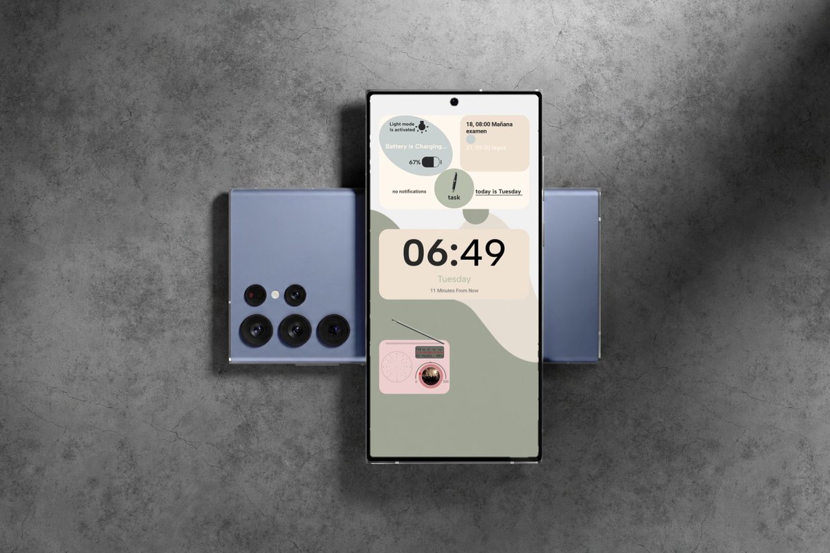 GeovannyApps's tweet photo. 🌿 Minimalist beige setup I'm using this week

🔥Enjoy a screen with stunning widgets. Your screen will look completely different.

On Google Play 👇
https://t.co/fzJVoTH7C7

#KWGT #HomeScreen #MockupDesign #Personalization #Widgets #Launcher #Setup #Wallpaper #widgetsforandroid https://t.co/mbSdS68oTo