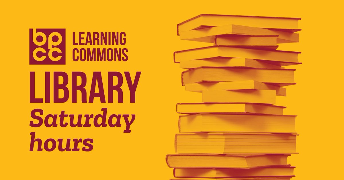 BPCCCavs's tweet photo. Your Saturday plans can include crossing a few things off your to-do list. Visit the Learning Commons from 9am until 1pm for weekend access to library resources. Full Saturday schedule: https://t.co/oV6K2LFUZW #YouBelongAtBPCC #BPCCproud #StudentSuccess #StudyAtBPCC #goLCTC https://t.co/4fS9pptH3Y