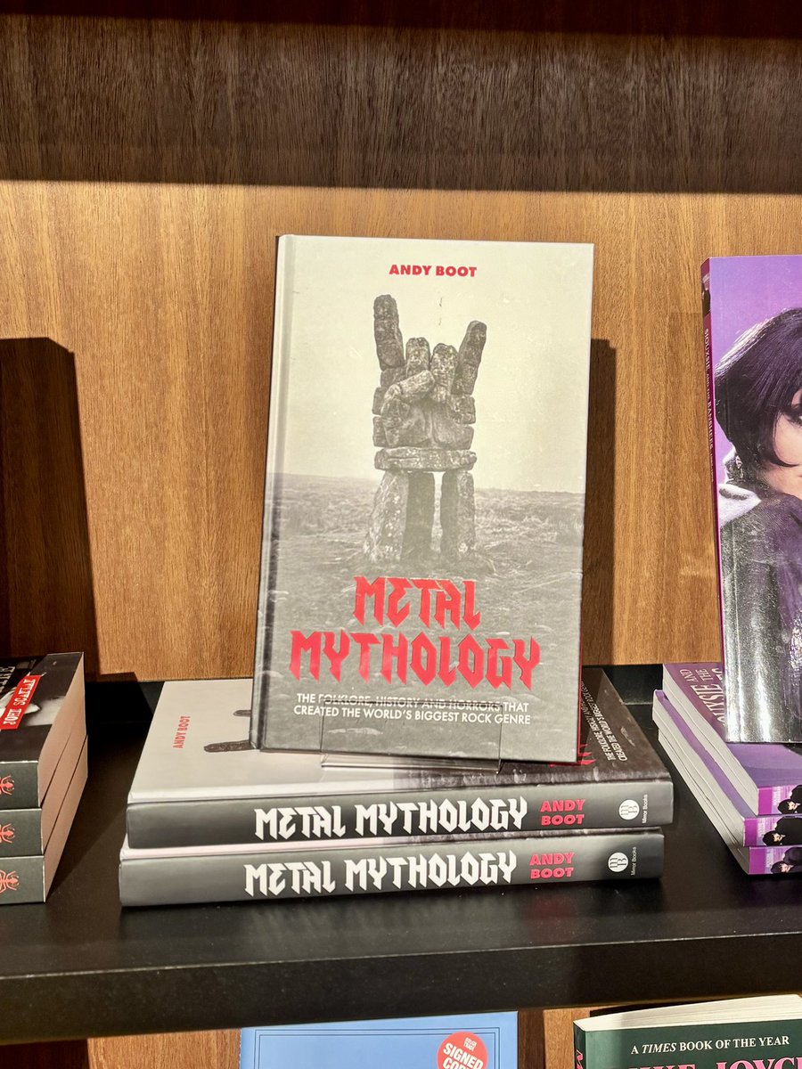 TheMirrorBooks's tweet photo. New on the bookshelves of @RoughTrade 

Metal Mythology by Andy Boot 🤘 

A deliciously-dark deep dive into the Heavy Metal music genre and the history of the folklore which inspired its music 📕 https://t.co/QWJo1RaVra