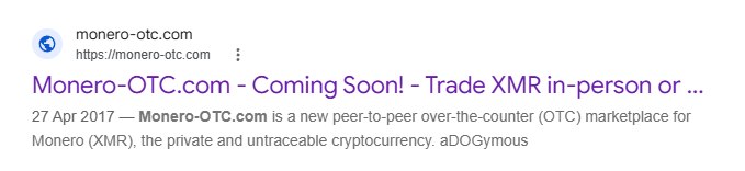 leydev_'s tweet photo. It seems like this an actual real lore.

Monero had a website called https://t.co/PNgafmHKsU

It served as an OTC market. Unfortunately the website is since taken down, however there are old screenshots that are showing this meme.

See just below the? Adogymous, genny. https://t.co/cL8zwqEFA9