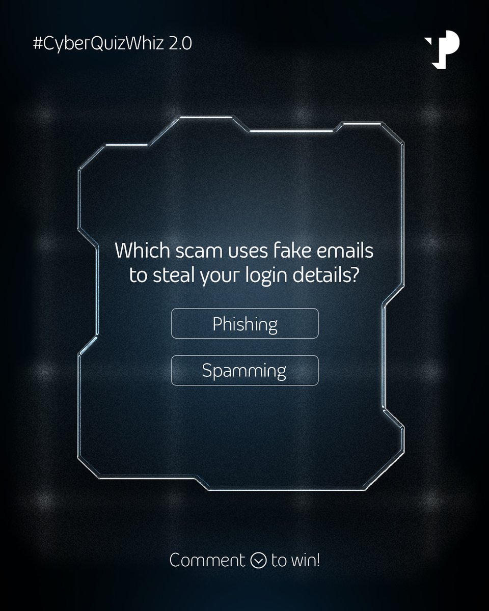 WeAreTPinIndia's tweet photo. Think you're safe online? Prove it.
#CyberQuizWhiz 2.0 is live, and this round's fact might surprise you. Answer it right and you're in the running for ₹1,000 in vouchers, this round and every round this month.
1️⃣ Follow @wearetpinindia
2️⃣ Like, share & comment before the next post drops
3️⃣ Use #CyberQuizWhiz #TPIndia
4️⃣ Tag @WeAreTPinIndia + 3 friends
5️⃣ Repeat with new tags for more entries

Your answer goes in the comments. 👇
#TPIndia #CyberQuizWhiz #ContestAlert