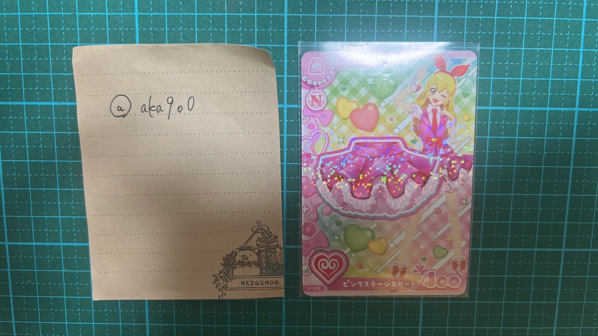 aka9o0's tweet photo. 【交換】アイカツアンコール

譲 ピンクステージスカート（星宮いちご）

求 ピンクステージベストor 〃 シューズ or未所持のカードいずれか

･初回様プロカ必読
･2枚目グレー未所持
･未所持のうちキュート系やノエル関連特に求めています。

 #アイカツアンコール交換  #アイカツカード交換 https://t.co/lNd6x0Ghll