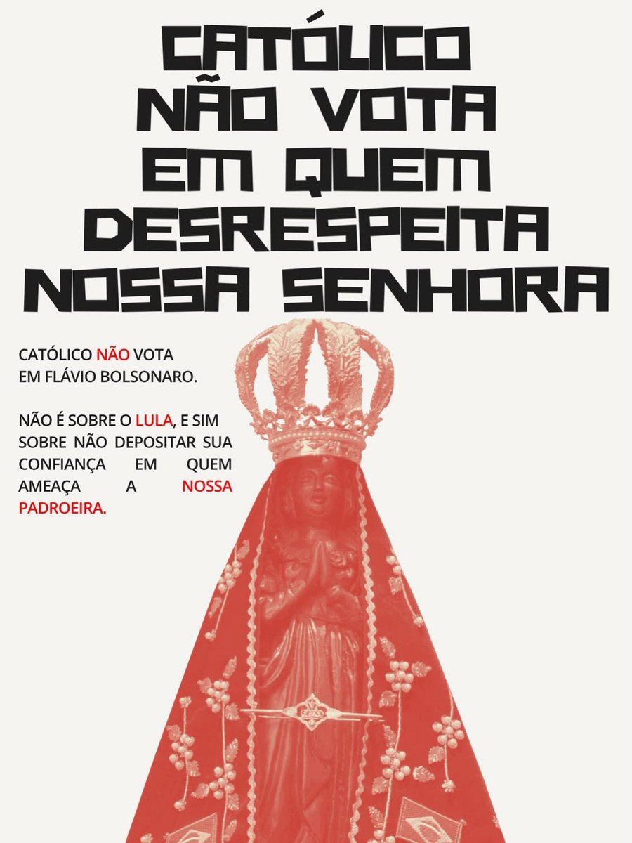 thisdracarys's tweet photo. a escolha tá fácil católicos #LulaComAparecida https://t.co/HEgxwHUlYm