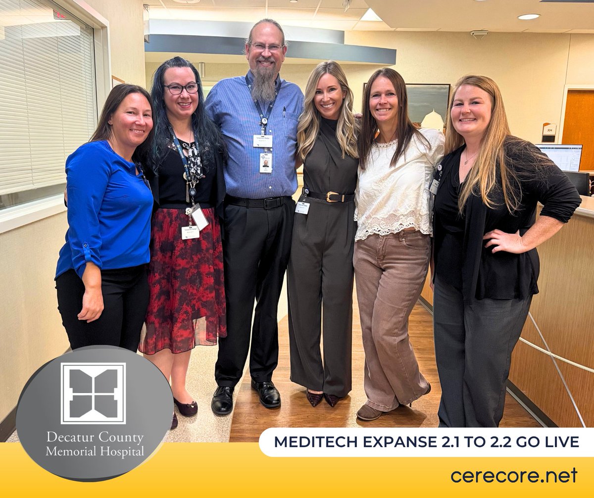 CereCore's tweet photo. Go live spotlight! Congratulations to @DCMHhospital on their recent #MEDITECH Expanse 2.1 to 2.2 upgrade. We were honored to work alongside your team to help make this implementation a success.

#WeAreCereCore https://t.co/z9d67SFbBX