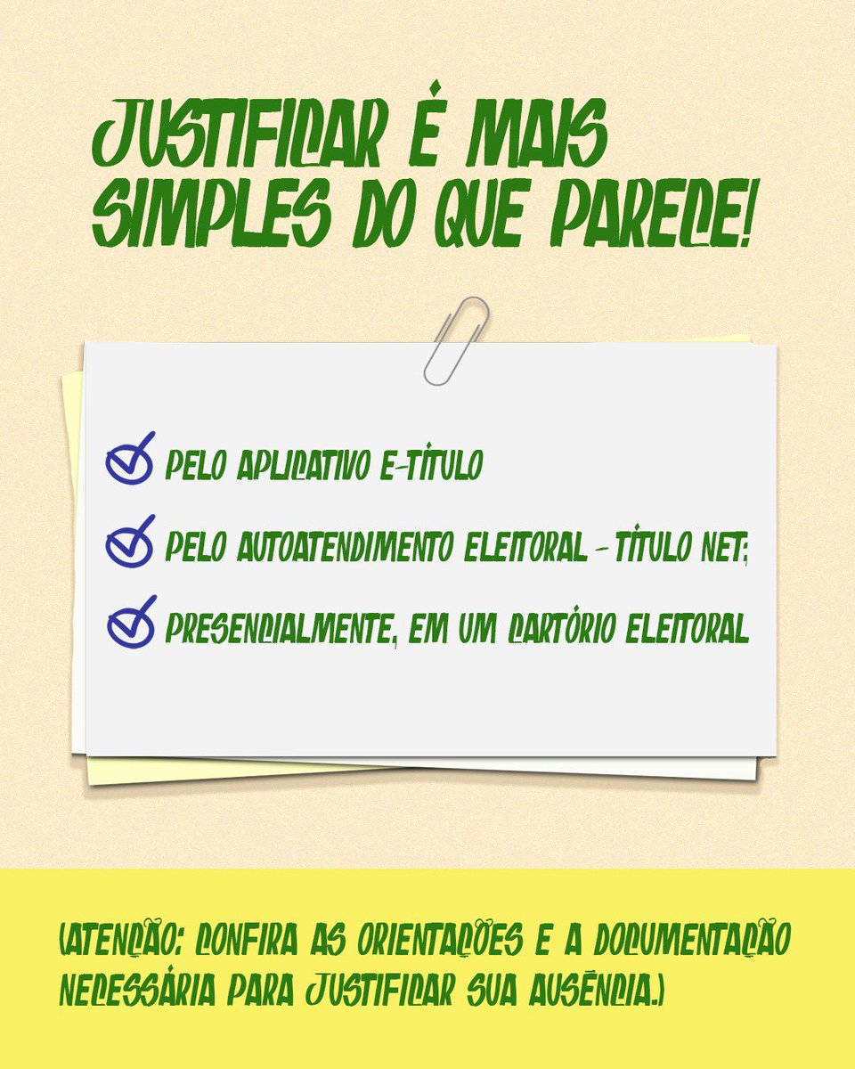 thisdracarys's tweet photo. Democracia se faz com participação! Vai deixar os outros escolherem por você?

🗳 Se liga: mesmo não votando no primeiro turno, você ainda pode participar do segundo, desde que seu título esteja regular.

📅 Dia 25 de outubro vote por quem conhece a realidade do povo brasileiro!

#Eleições2026 | @criativospv
