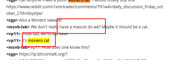 laeseem's tweet photo. GUYS THIS IS THE ONLY OFFICIAL MASCOT GIVEN US BY TEAM:
https://t.co/7oubDSWIT2

So Monero held community meeting in 2017 and there they also discussed the mascot

Their mascot is "Monero Cat" not some random dog or inu https://t.co/b1NqiufxB2