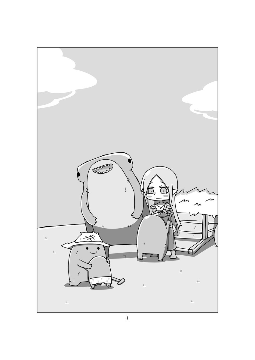 askh559's tweet photo. 冬の同人誌はエルフと海獣の話とお芋カルトの話と冒険者パーティーの話を描きます https://t.co/B03hnEfcQ1