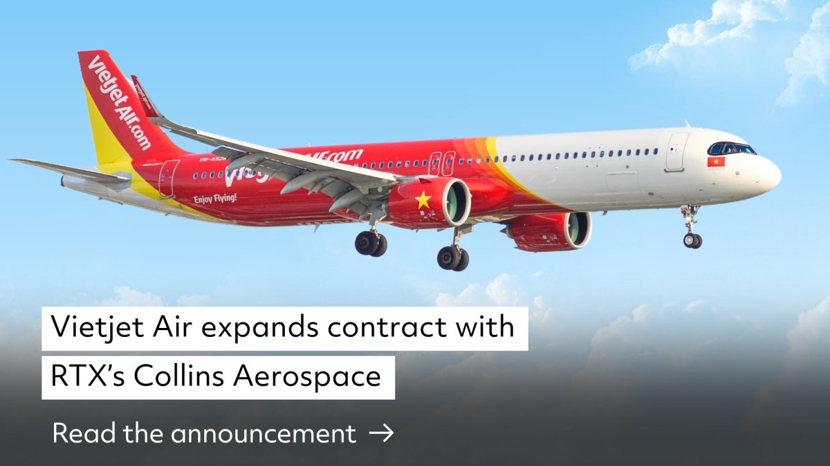 RTX_News's tweet photo. #NEWS: Collins Aerospace is adding FlightSense coverage for @Vietjet_Global narrowbody fleet, adding 44 GTF-powered Airbus A320neo family aircraft to the program. More: https://t.co/ORZQQjcNYf https://t.co/OwOuy3F6Nb
