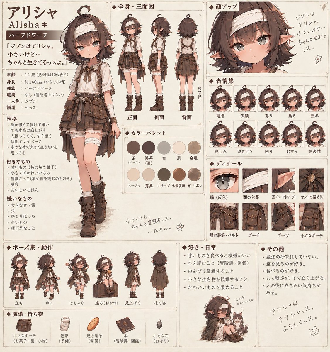 Yu_Yu55055's tweet photo. 唐突な外伝失礼いたします。

あわせて設定資料風ももう一つ追加ですm(._.)m

「女神様は勇者様　少女と元魔王��転生譚 / 外伝　アリシャ」投稿しました！ https://t.co/zV4EncjeGO https://t.co/IqeJ6eE5FV