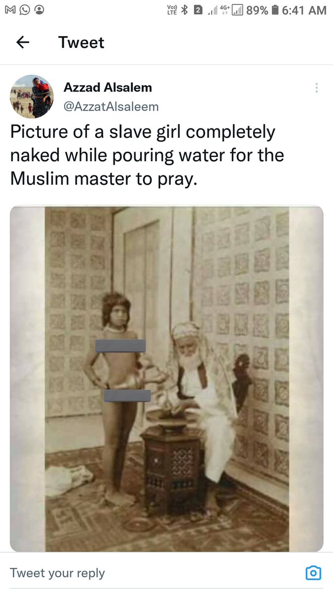 PRD0107's tweet photo. @doctor_rahmeh Islamists are always just? Why double standards?
Even if #Sahaba &amp; #Caliphs sell women POWs as #SexSlaves to earn #Halal money is correct.
Kill women &amp; children in Night raids.
Quoting #Sahihhadith which are secred for you. https://t.co/FXUJPLenS4