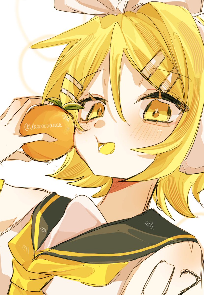 Ukoooooaaaa's tweet photo. 🍊💛
 #鏡音リン https://t.co/svCP3fdZFL