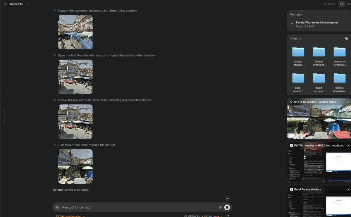 tomigotchi_'s tweet photo. I'm working on fork of this game with @AsideAI and @DevinAI with Favela warfare based in Rio De Janeiro 

Aside gets screenshots/video of the hood warfare gamplay to build an on parity mechanics system and also drops a google maps pin into a favela in rio to make a game map https://t.co/5nrL185icI