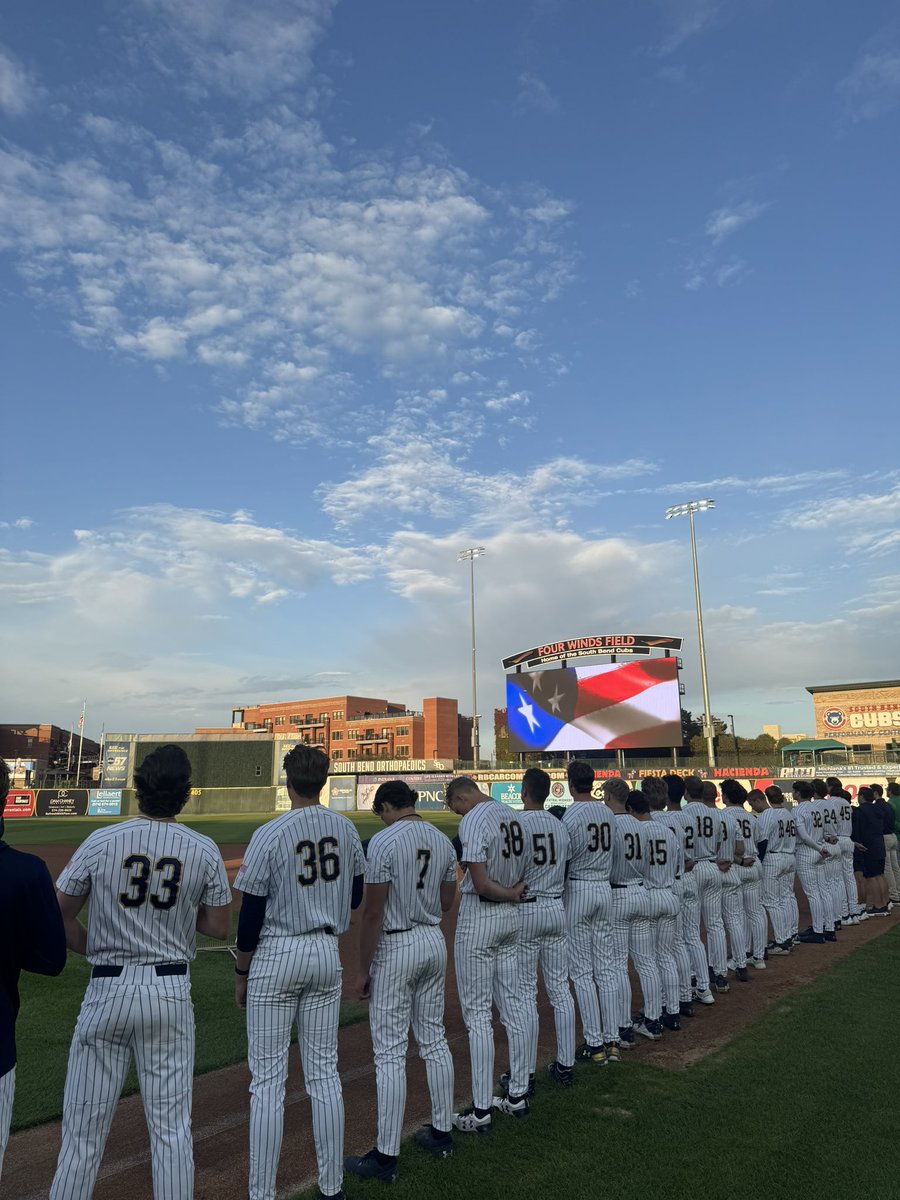 NDBaseball's tweet photo. A huge thank you to the @SBCubs and Four Winds Field for hosting us this weekend for our scrimmage! 

#GoIrish https://t.co/4nwiRA2e2G