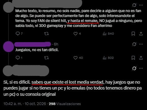 UltraChristo's tweet photo. @cami_pekas Toda esta discusión me ha hecho ver que la gente que se dice fan y no ha jugado es un espectro y que no se puede clasificar en fan y no fan en base a un solo criterio. Hay personas como tú, que desearían se diera la oportunidad de probar dichos juegos y luego hay gente así https://t.co/seJCvCzMOD