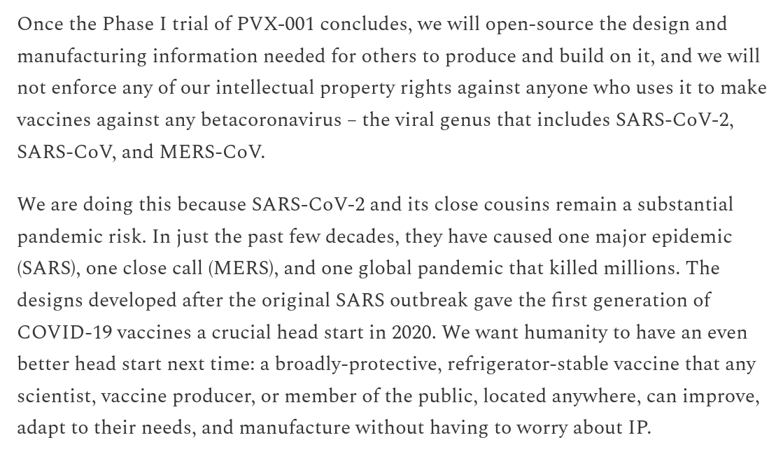 VitalikButerin's tweet photo. For anyone who is either a fan of vaccines, or a critic of vaccines but open-minded to the idea that vaccines *could* be great if they were made with a more open-source open-science and public-spirited approach, I highly recommend checking out PopVax.

https://t.co/aEQT73Rnhd
 https://t.co/2InntVg15h