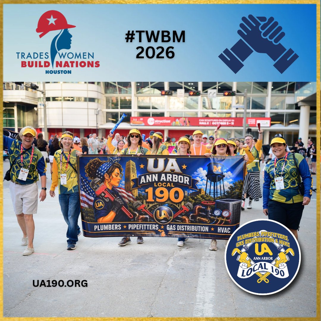 UALocal190's tweet photo. The women of #UALocal190 repped our union hard at #TradeswomenBuildNations. 5,000+ #tradeswomen strong, sharing skills & celebrating #women in the trades. #Learnmore about working with us. #TWBN #UALocal190 https://t.co/33GmvFByda