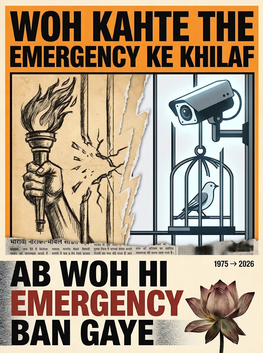 why_arkasyn's tweet photo. @BJP4India I think this meme is enough to tell your intentions, every time just comparing to emergency https://t.co/gppYvsRhBr