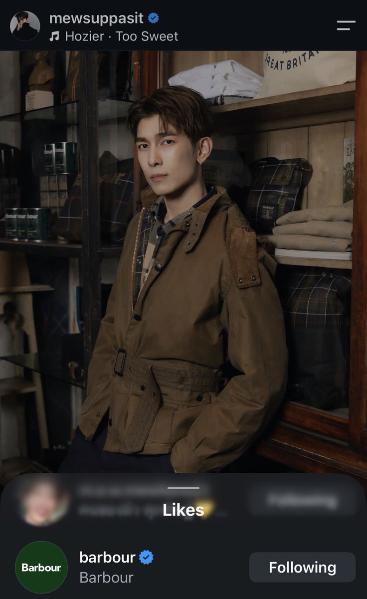 vitaminmew's tweet photo. Thank you @Barbour ❤️
#Barbour #BarbourTH
#BarbourWayofLife
#PATLuxuryGroup
#BarbourAW26xMew
#มิวศุภศิษฏ์ #MewSuppasit
@Msuppasit @Barbour https://t.co/KtQLI6ABNG