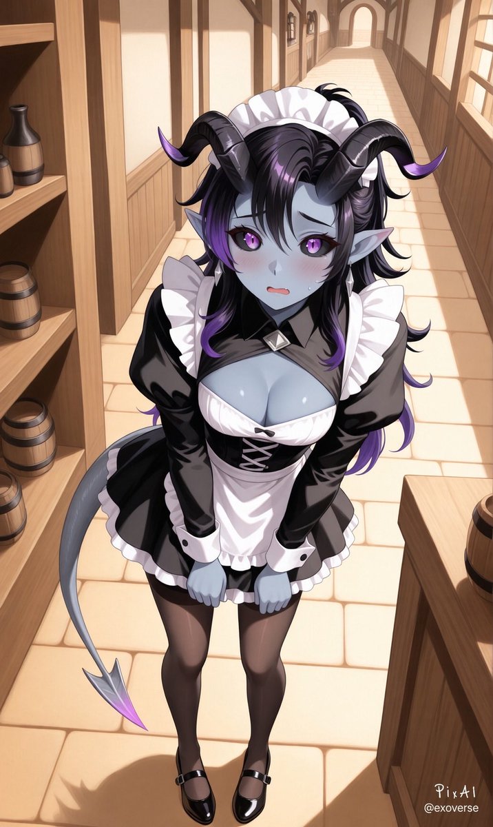 ExoDust7755's tweet photo. Oh?! That’s right!
It’s #MaidMonday again, isn’t it?!
💜🎻🩸 https://t.co/tyOWBB6zq3