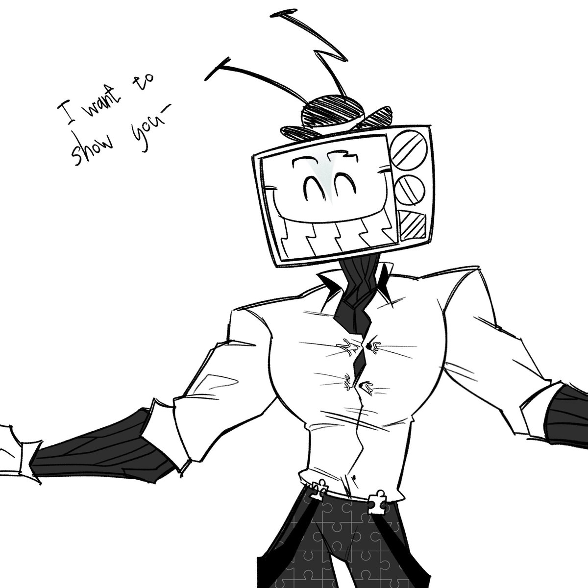 X_DarkFeather_X's tweet photo. Muscular Puzzles again.
(4/5)
.
.
.
#mrpuzzles #smg4 https://t.co/nVj1RO8aJt
