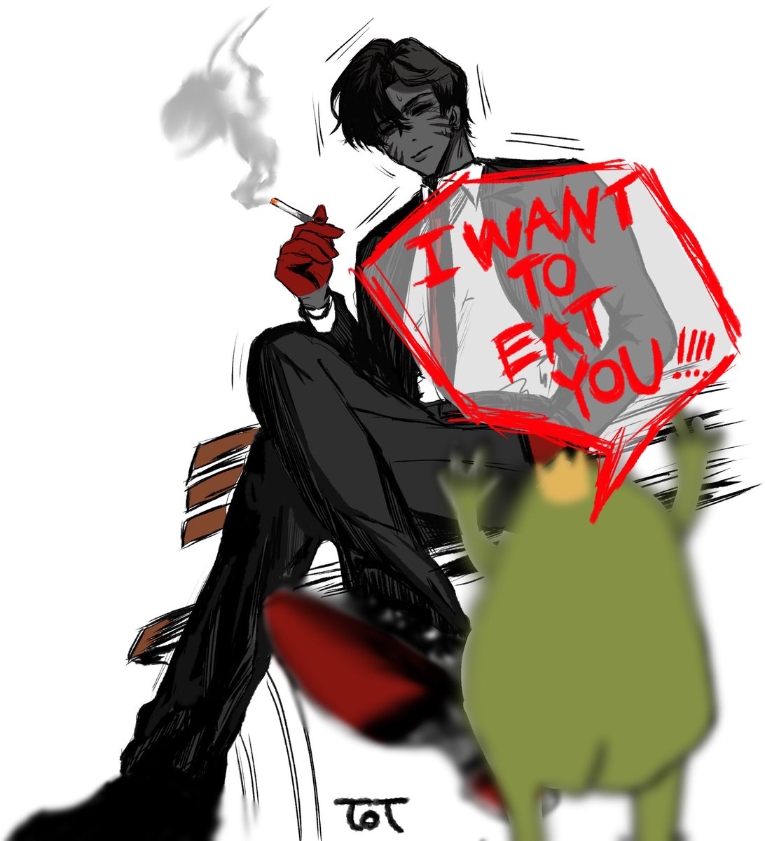j1j1oka's tweet photo. グロックスの頬のやつ描き忘れた、、 #frox https://t.co/JKSLCjL2nu