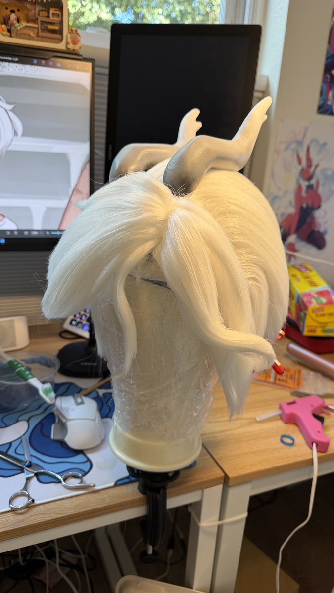dovtale_'s tweet photo. Some process pictures of my cosplay for Sansin. So much trial and error for this one, but I was happy with the way it came out. https://t.co/vXzzaJDn2k