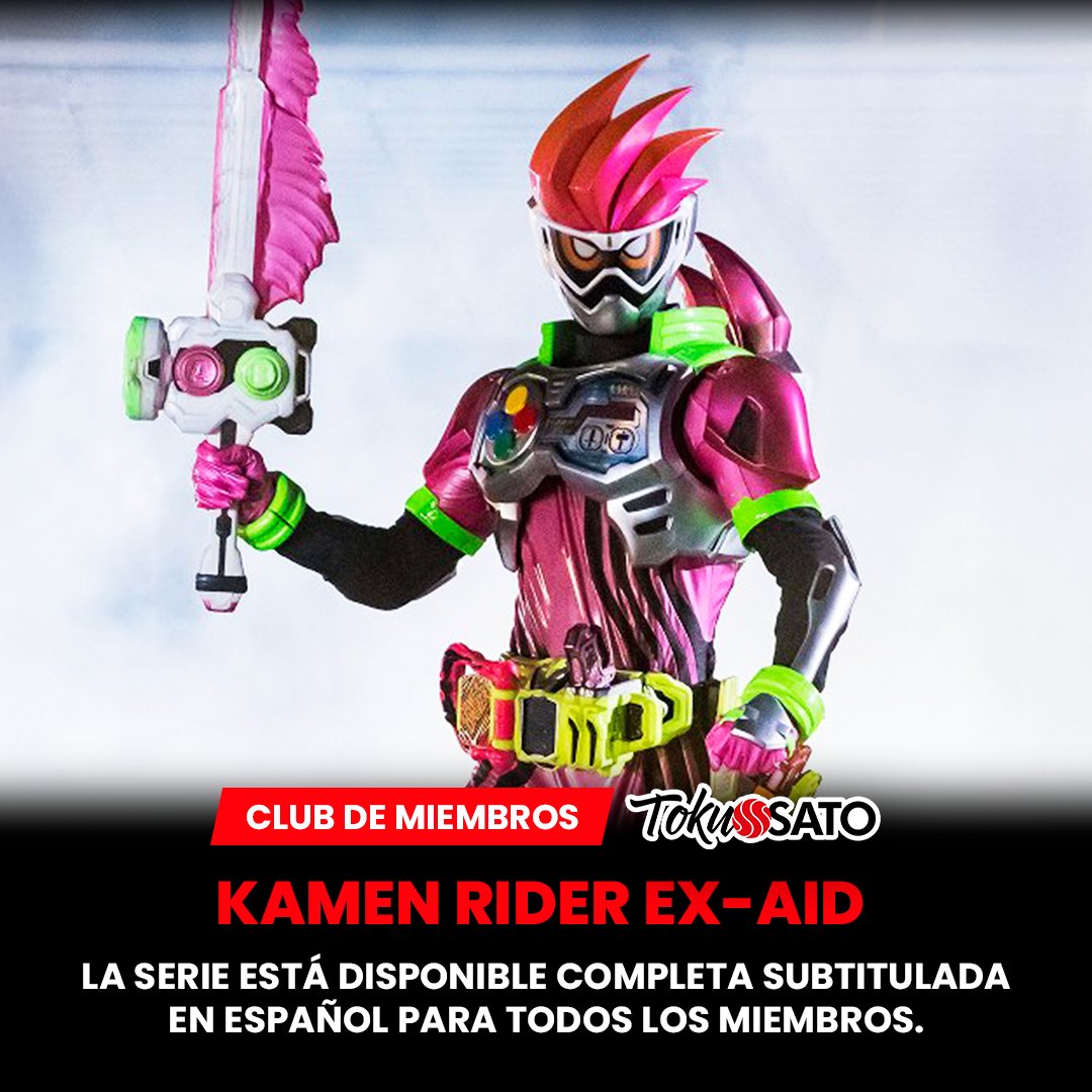 TokuSatoOficial's tweet photo. ¡Kamen Rider Ex-Aid ya está completa en mi canal de YouTube, subtitulada en español y disponible para todos los miembros.
🔗 https://t.co/kwGritmVfr https://t.co/GwWVHAM7yc