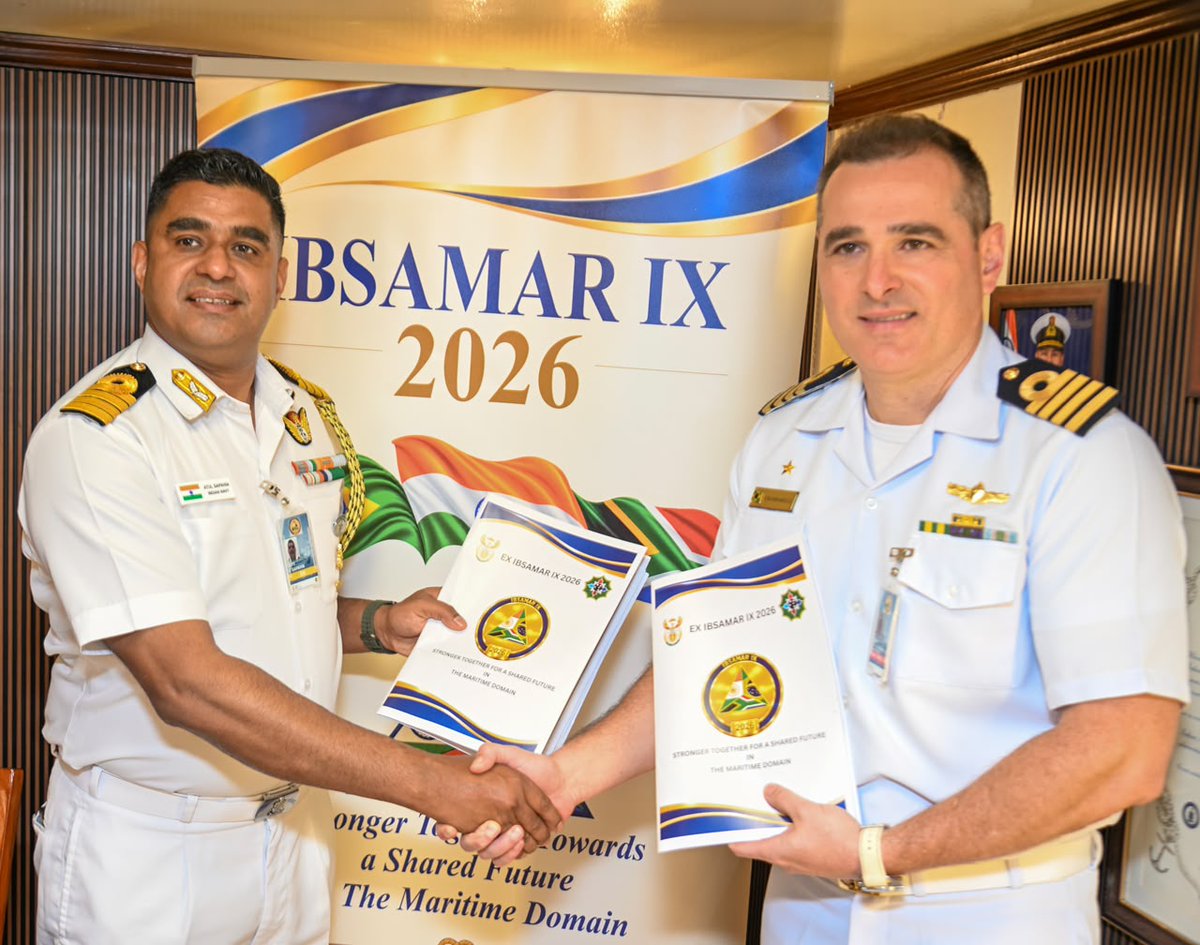 SANDF_ZA's tweet photo. India-Brazil-South Africa Maritime Exercise IX strengthens joint response to maritime security threats.
https://t.co/1KnKOSkMiO
🇿🇦#SANDF
🇿🇦#SouthAfricanNavy
🇿🇦#IBSAMARIX
🔱#NavalCooperation https://t.co/4WGCUlgeyR
