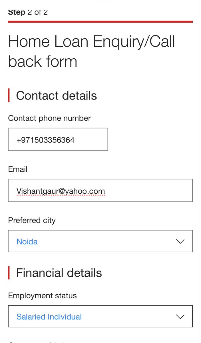Vishantgaur's tweet photo. @HSBC_IN Hi, i have already filled this form multiple times in the past, no response so far. Just filled again based on your request. Attached screenshots for the same. Arrange callback asap #Delay #NoResponse https://t.co/rWDgI6Be3n