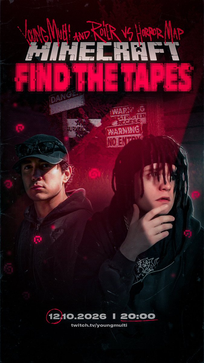 young_multi's tweet photo. Horror "Find The Tapes" z Roierem dzisiaj o 20:00! 📼

• 8 PM CEST 
• 12 PM MX 
• 11 AM PST 
• 2 PM EST https://t.co/JkFBtwiXZb
