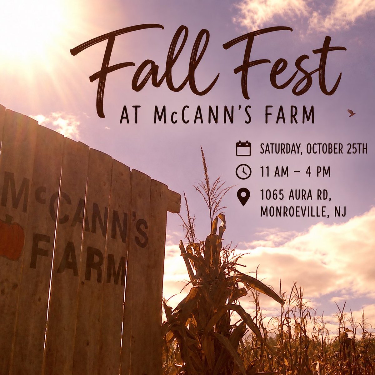 DanielleWozunk's tweet photo. 🍂🎃 A local find from The Literary Love Affair! Sharing Fall Fest at McCann’s Farm! ✨

📅 Oct. 25 • 11 AM–4 PM
📍 1065 Aura Rd., Monroeville, NJ

#SouthJersey #SouthJerseyEvents #Monroeville #NJEvents #FallFest #ShopLocal https://t.co/kc6MnRrPqu