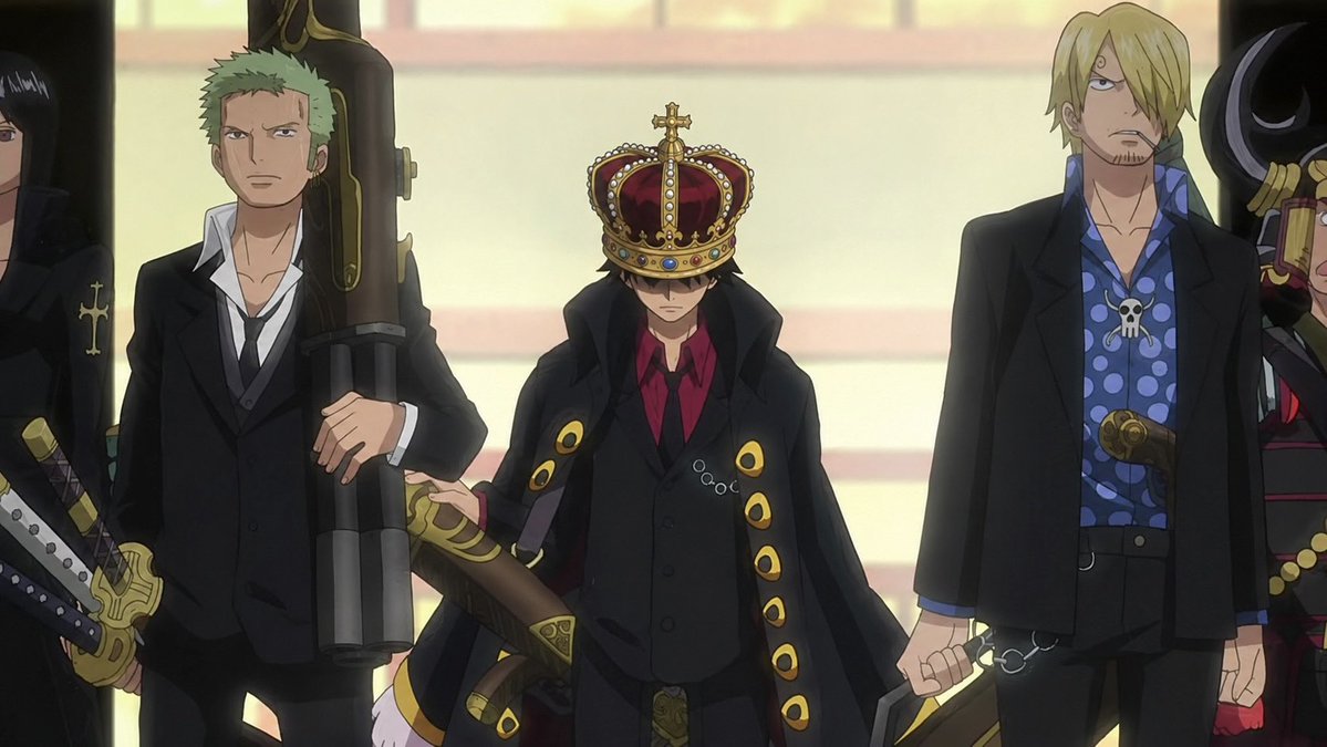 abracetradicao's tweet photo. Estão chamando Luffy e os Chapéus de Palha de comunistas, quando, na verdade, eles estão restaurando MONARQUIAS, expulsando usurpadores e devolvendo o trono às famílias reais legítimas.

One Piece está mais próximo de ser um anime monarquista, pró-vida e pró-família do que qualquer delírio esquerdista.