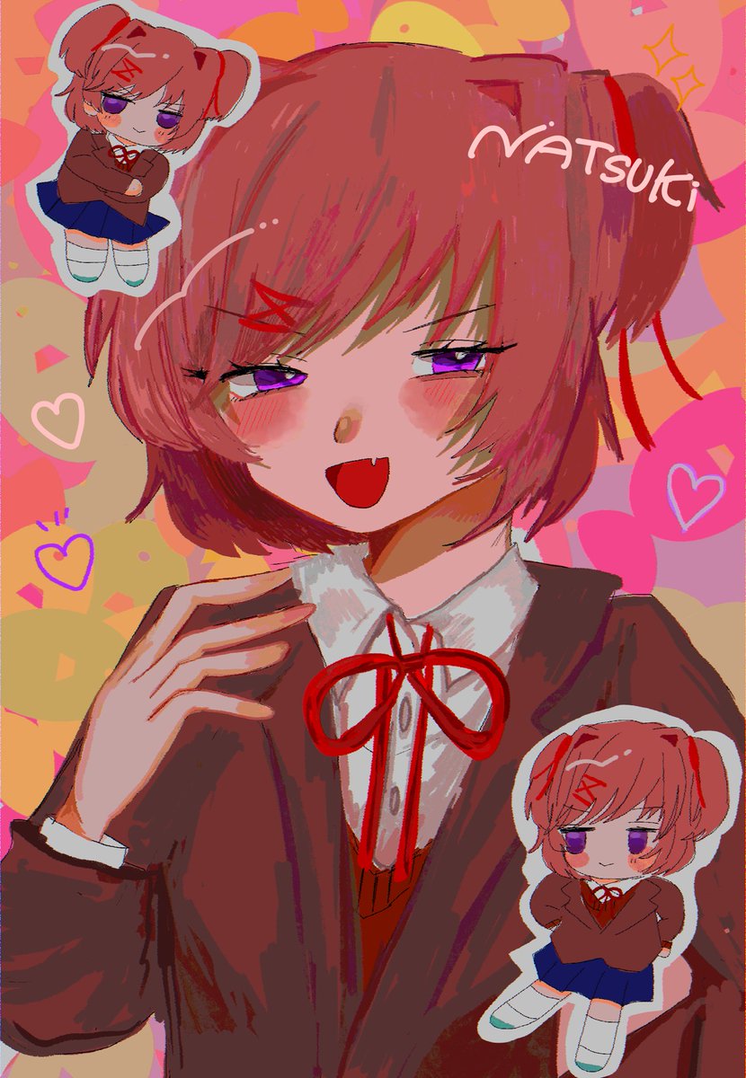 tekidonitekito1's tweet photo. #DDLC #ドキドキ文芸部
ナツキ！ https://t.co/f1UU7PvFGJ