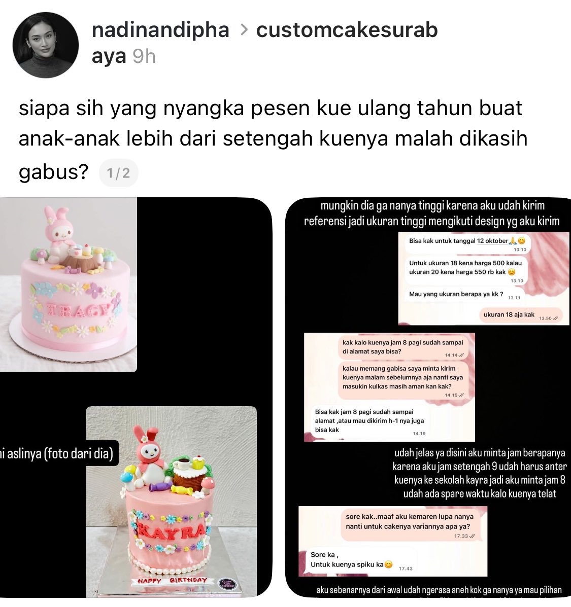 taurosze's tweet photo. Baru kali ini aku lihat ada toko kue yg setengah kuenya dikasih gabus??🎂

Biar terlihat tinggi kah? Tapi jatuhnya kek engga jujur ga sih?

Kalian pernah ngalamin gini? https://t.co/svIzUOL6mV